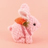 The 2025 new cute plush lamb rabbit with backpack children's simulation toy can walk, move and make sounds details Picture
